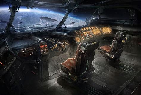 Dead Space 3 Concept Art By Jens Holdener Scifi Interior Spaceship