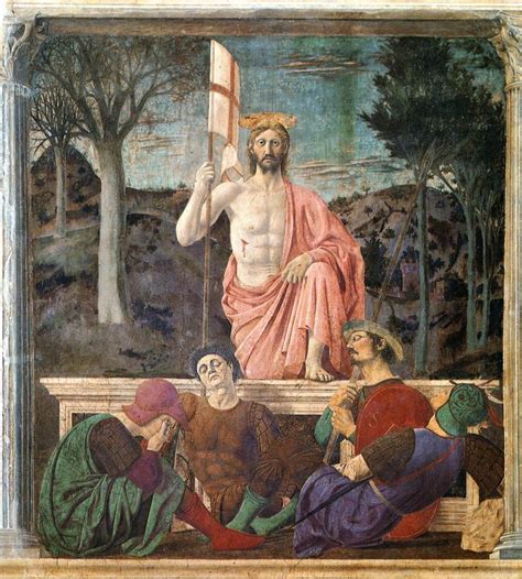 The resurrection is a fresco painting by the italian renaissance master piero della francesca, painted in the 1460s in the palazzo della residenza in the town of sansepolcro, tuscany, italy. Surprised by Time: April 2014