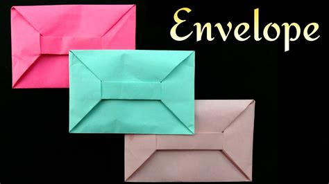 Envelope From A4 Sheet No Glue Or Tape Diy Origami Tutorial By
