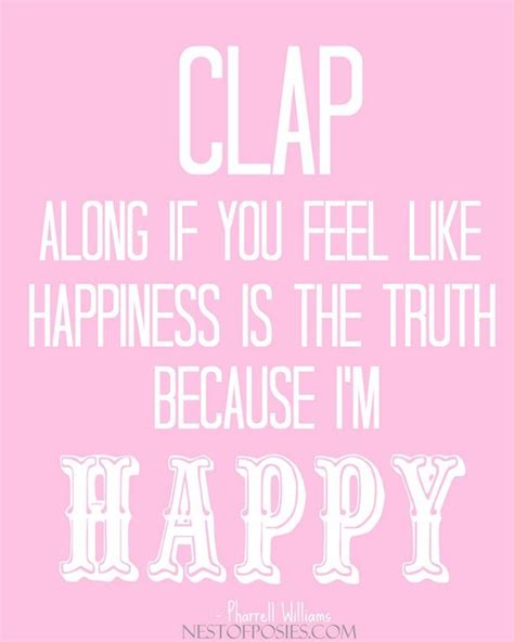 Because Im Happy Printable Happy Song Im Happy Happy Pharrell