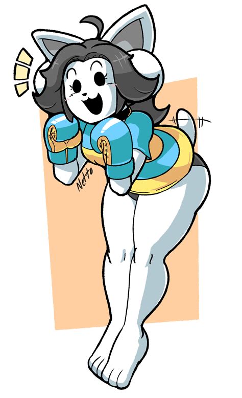 Fighting Temmie Commission By Netto Painter On Deviantart