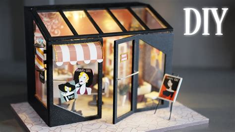 Diy Miniature Dollhouse Kit Hair Salon Relaxing Satisfying Video