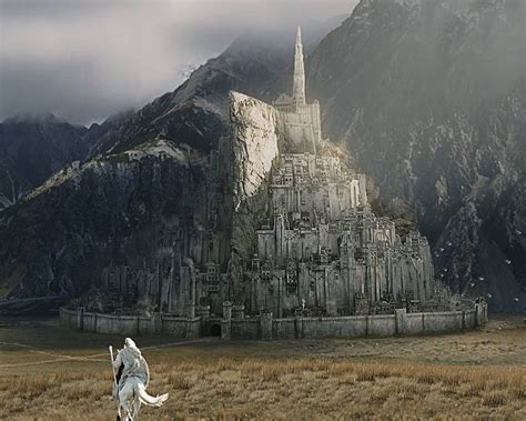 Gondor Wallpapers Minas Tirith Middle Earth Fantasy Landscape