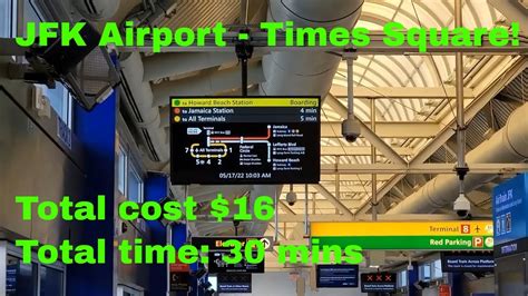 How To Get From Jfk Airport To Times Square Airtrain Lirr 1 Train