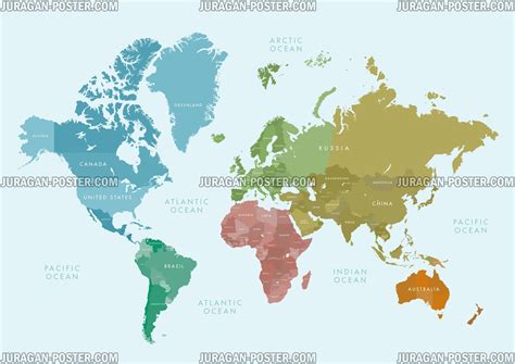 Beli peta dunia online berkualitas dengan harga murah terbaru 2021 di tokopedia! World Map - peta Dunia - Jual Poster di Juragan Poster