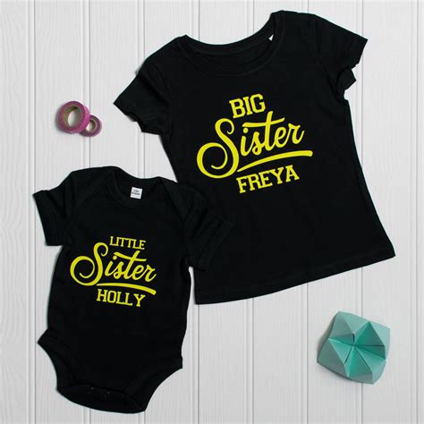 Personalised Sibling Set Retro Brother Sister Set By Lovetree Design