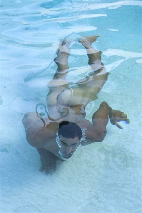 Nude Man Underwater
