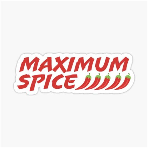 Spicy Food Stickers Redbubble