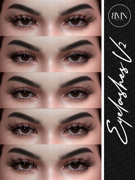 3d Eyelashes V2 Makeup Cc Eyelashes Sims 4 Cc Makeup