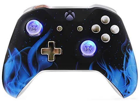 Chromium Blue Fire Un Modded Custom Controller Compatible With Xbox One