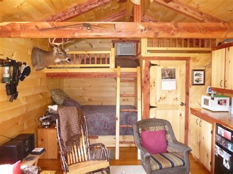 Log cabin, cabin in the woods, log cabin interior, deer, snowmobile, old cabin, hunting trophy, hunting dog, hunting camp, fishing. Pictures of Cabins Interior | Trophy Amish Cabins, LLC ...