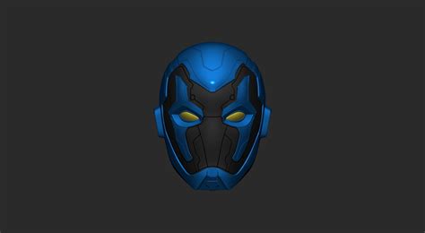 Archivo Stl Blue Beetle Dcu Magnet Pin Helmet Casco Iman・idea De Impresión 3d Para Descargar