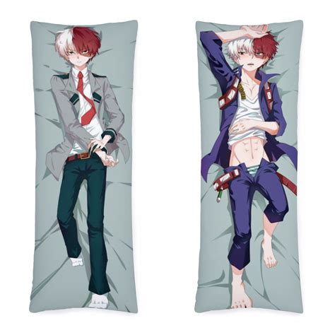 Hero Academy Ice And Fire Boy Training Anime Body Pillow Cover Extra