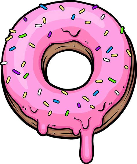 Nuts For Donuts Sticker By Dedfox Cute Food Drawings Donut