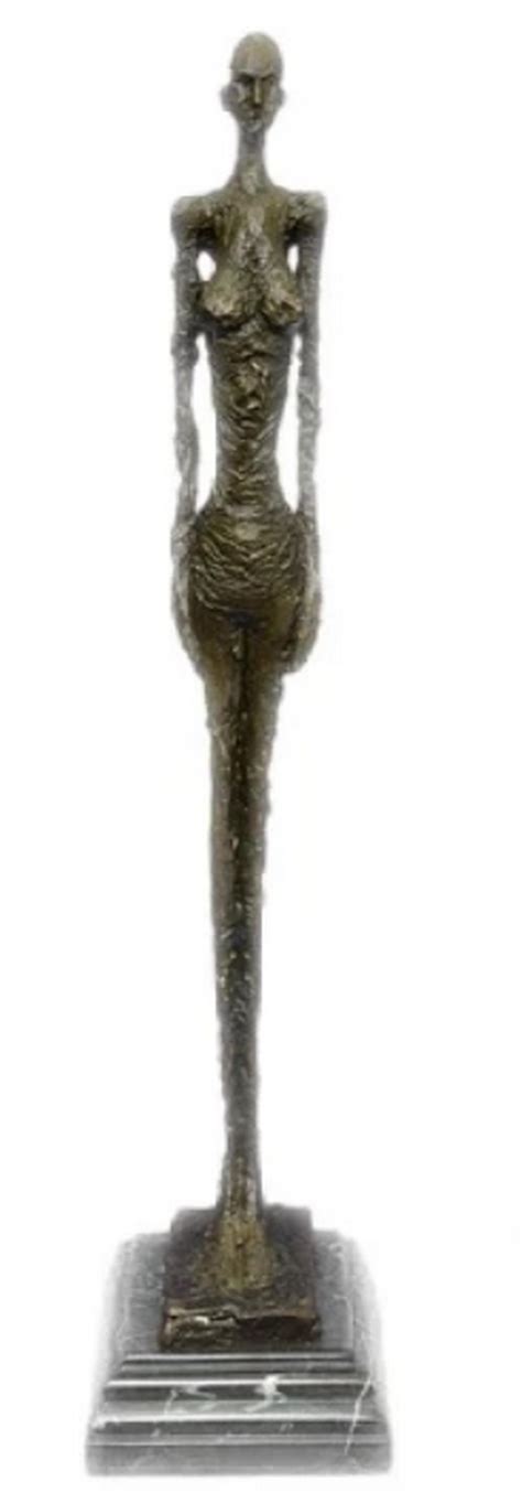 Sold Price Standing Tall Girl Gia Stick Figurine Bronze Sculpture