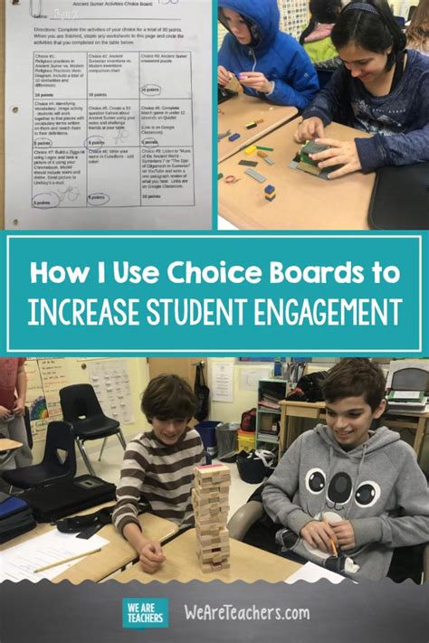 How I Use Choice Boards To Increase Student Engagement Artofit
