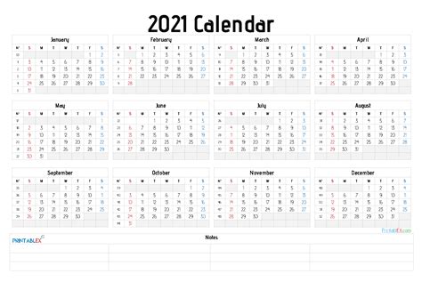 2021 Calendar Editable Free Free 2021 Printable Calendar