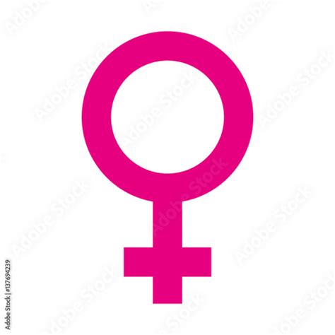 Female Symbol Isolated Icon Vector Illustration Design Stock Vector