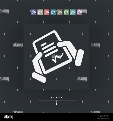 Document Signature Icon Stock Vector Image And Art Alamy