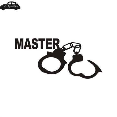 Pegatina Sexy Girl Handcuffs Master Decal Beauty Sex Funny Car Sticker