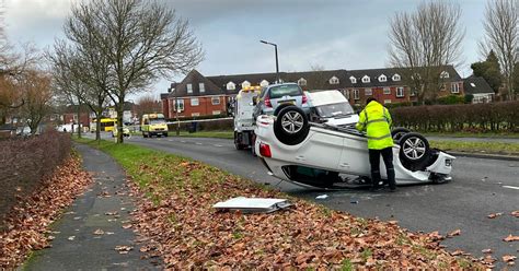 Driver Pulled From Car After Vw Polo Flips Onto Roof In Crash