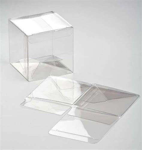 Items Similar To Clear Favor Box 3x3x3 Ships Flat Food Safe On Etsy