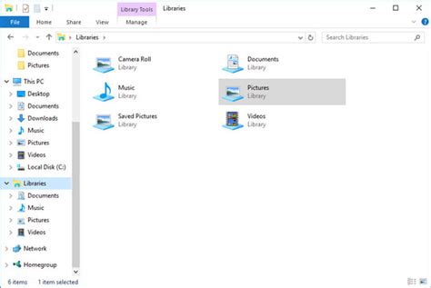 Working With Default Libraries In Windows 10 Dummies