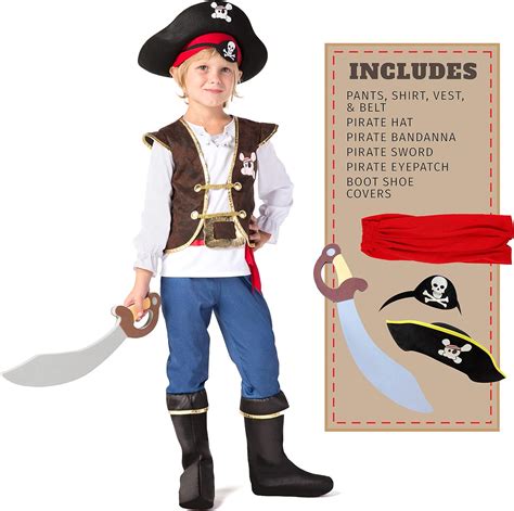 Clothing And Accessories Spooktacular Creations Boys Pirate Costume For