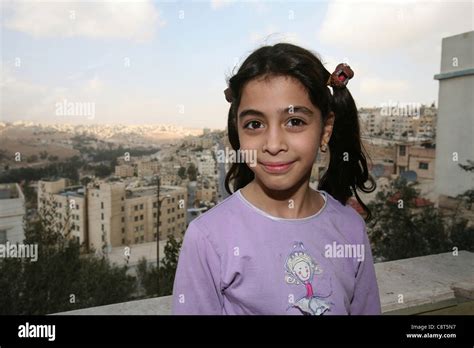 Refugee Girl From Iraq In Amman Jordan Stock Photo Alamy