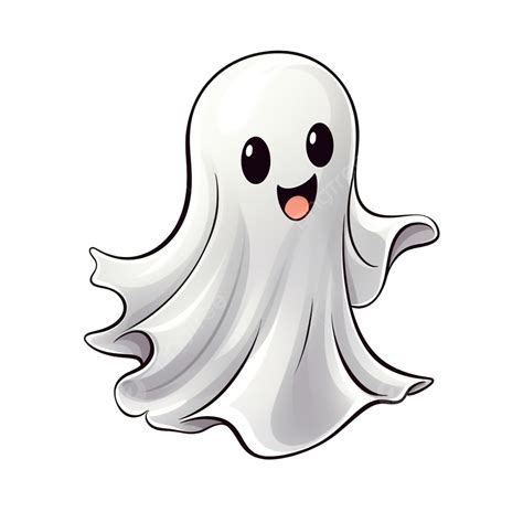 Cartoon Ghost Image Halloween Cute Character Cartoon Ghost Horror