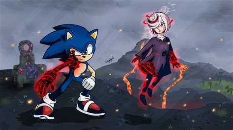sage and sonic sonic frontiers by louizgu on deviantart