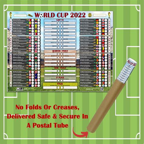 World Cup 2022 Wall Chart And Sweepstake Kit Includes Etsy Uk