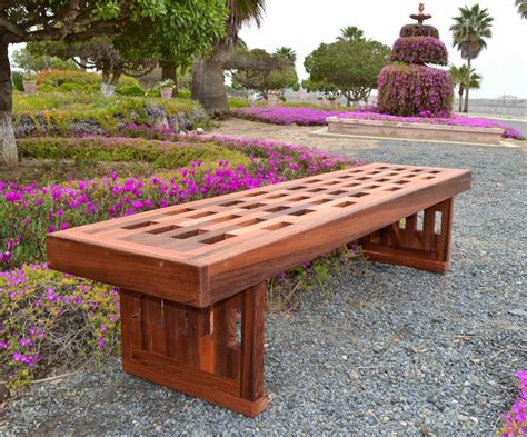 Redwood Lighthouse Garden Bench Custom Wood Seating