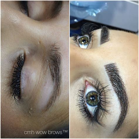 Natural Eyebrow Tattooing Hair Stroke Feather Touch Microblading