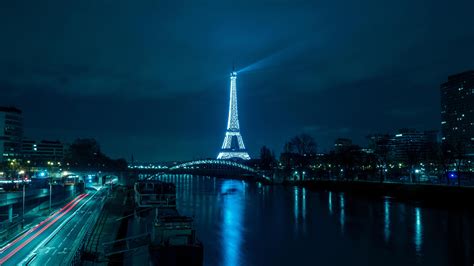 Fondos De Escritorio De París Torre Eiffel Ciudad De Noche Río