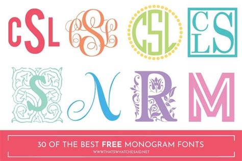 The latest direct mail piece that i wrote used courier font for the body and impact, times new roman, and arial for the headlines/subheads. The Best 30 Free Monogram Fonts - That's What {Che} Said...