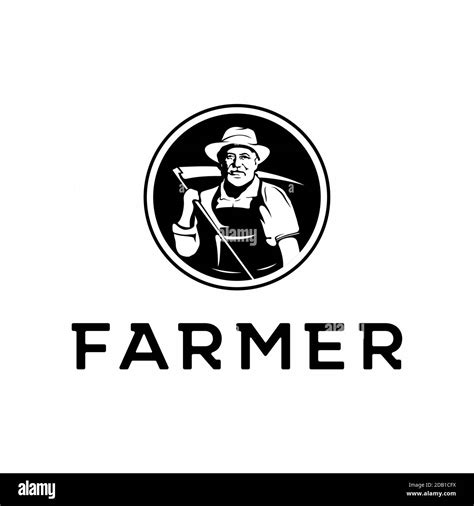 Farmer Logo Black And White Stock Photos And Images Alamy