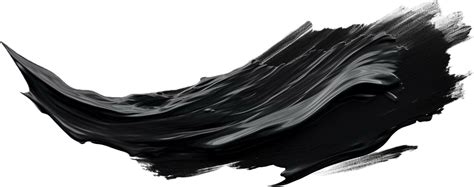 Ai Generated Black Brush Stroke Png 38065815 Png
