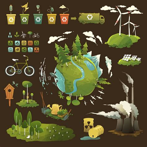 Environmental Issues | Environmental movement, Environmental issues, Illustration