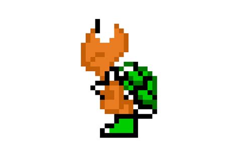 Super Mario World Enemies Koopa Troopa Green Pixel Art