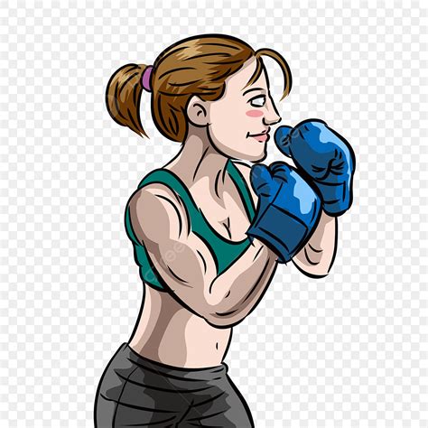 Female Boxer Clipart