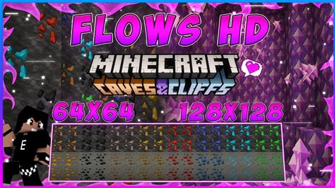 Flows Hd 64x64 Y 128x128 Textura Para Minecraft Pebe 117 Texturas