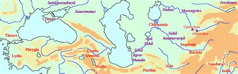 Map Of The World Of The Scythians Livius