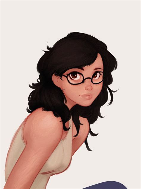 Aesthetic Cartoon Characters With Black Hair Girl Hair