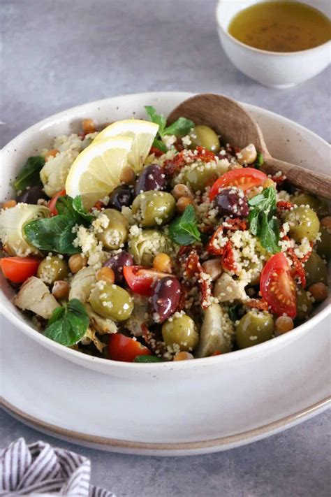 Mediterranean Chickpea Couscous Salad Del S Cooking Twist