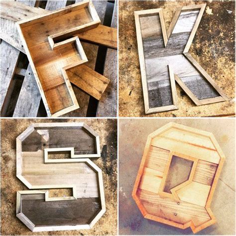 Pallet Letters Farmhouse Reclaimed Wood Marquee Letters Etsy Pallet