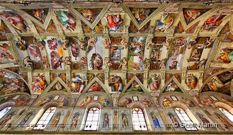 The sistine chapel ceiling in the vatican painted by michelangelo buonarroti. Vatican City Museum and Sistine Chapel | Scott Martin ...
