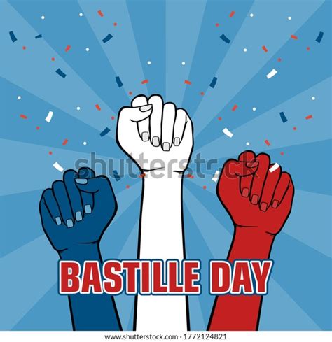 French National Day Happy Bastille Day Stock Vector Royalty Free 1772124821