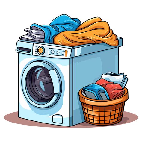 Washing Machine And Laundry Laundry Sticker 26721206 Png