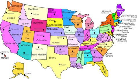 Map Of The United States Labeled Share Map Images